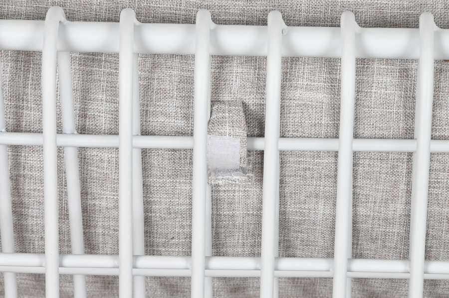 Sofa Metal Poliester 180X66X66 Blanco