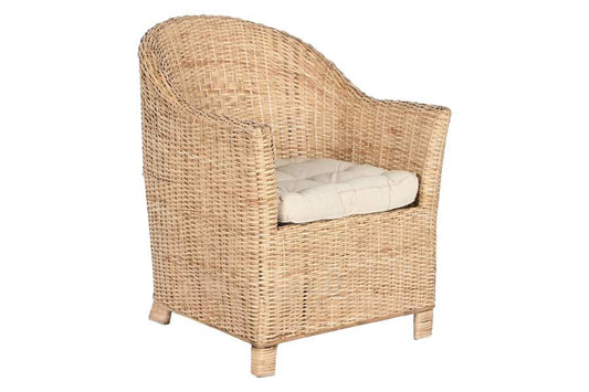 Sillon Ratan 67X64X86 Con Cojin Natural