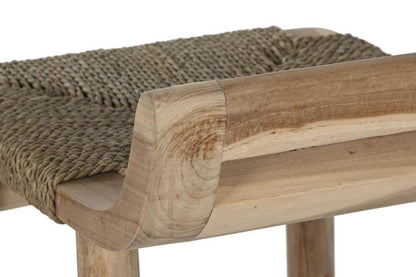 Taburete Teca Fibra 39X47X77 Natural