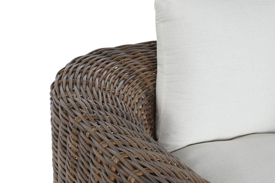 Sillon Ratan 100X78X68 Con Cojines Algod N Natural