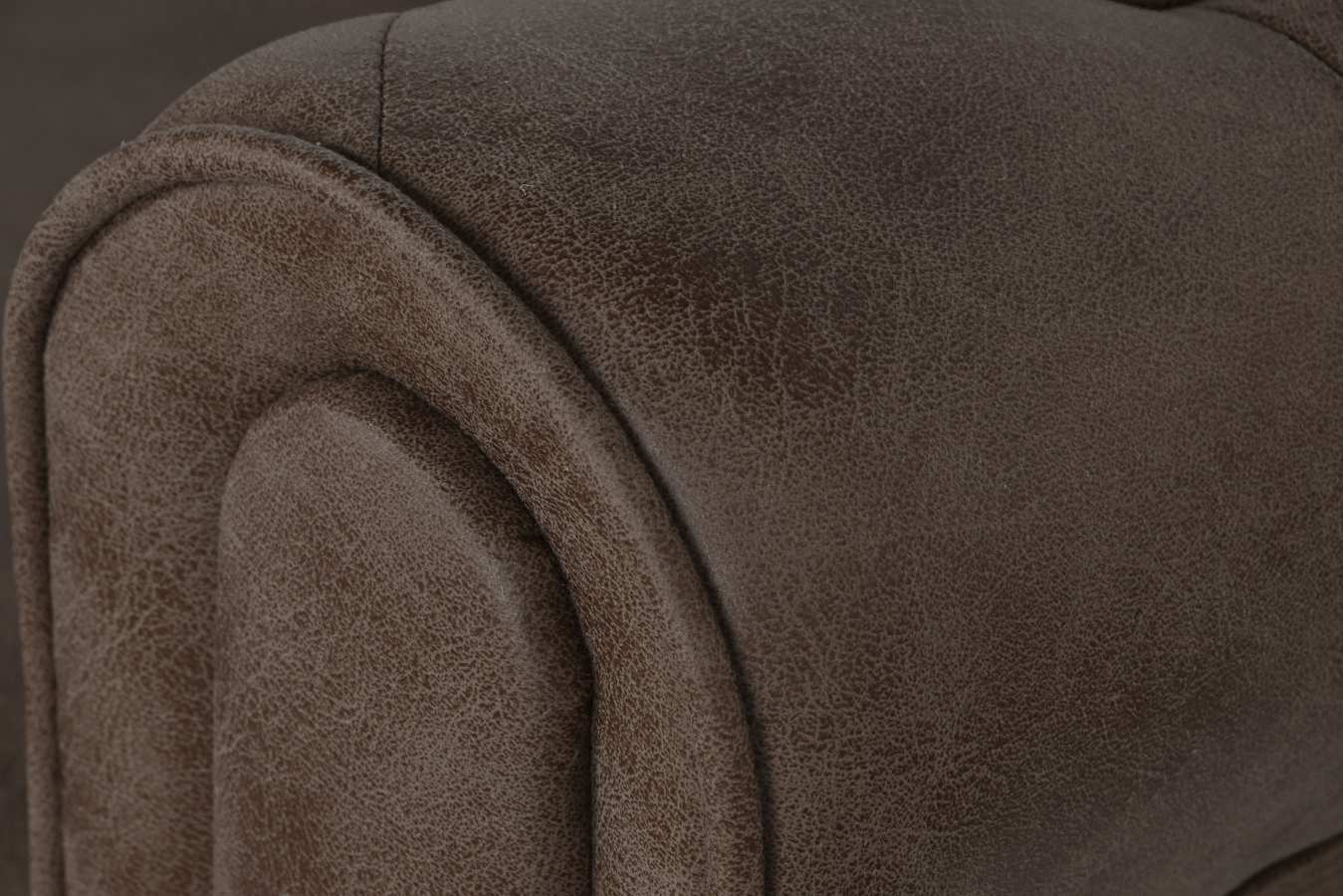 Sofa Poliester Madera 216X78X70 3 Plazas Marron