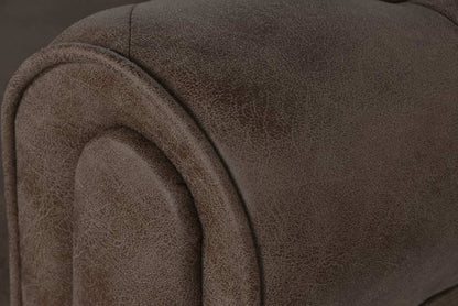 Sofa Poliester Madera 216X78X70 3 Plazas Marron