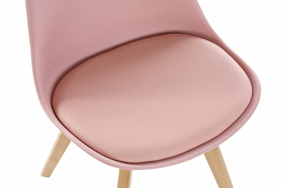 Silla Pp Pu 48X55X83 Rosa