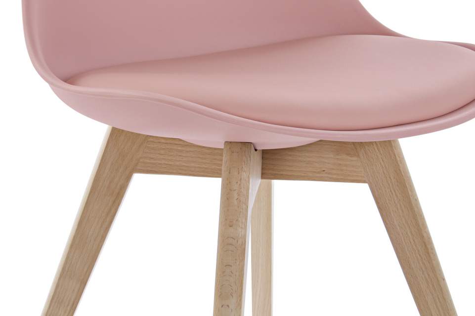 Silla Pp Pu 48X55X83 Rosa