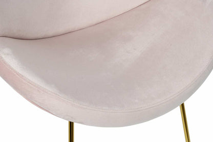 Silla Poliester Metal 63X57X73 Terciopelo