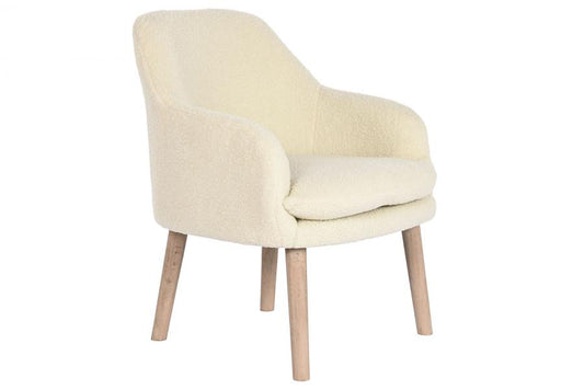 Butaca Hevea / Rubberwood Poliester 61X68X78