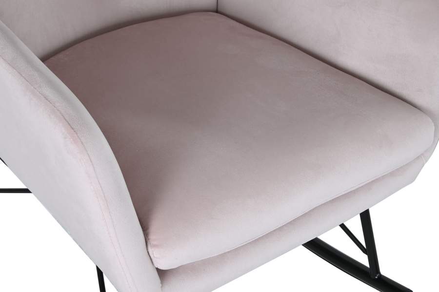 Mecedora Poliester Metal 68X90X92 Rosa