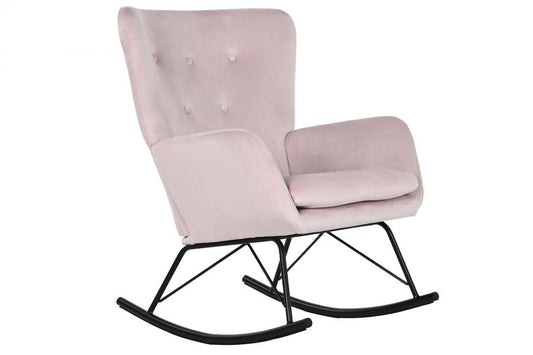 Mecedora Poliester Metal 68X90X92 Rosa