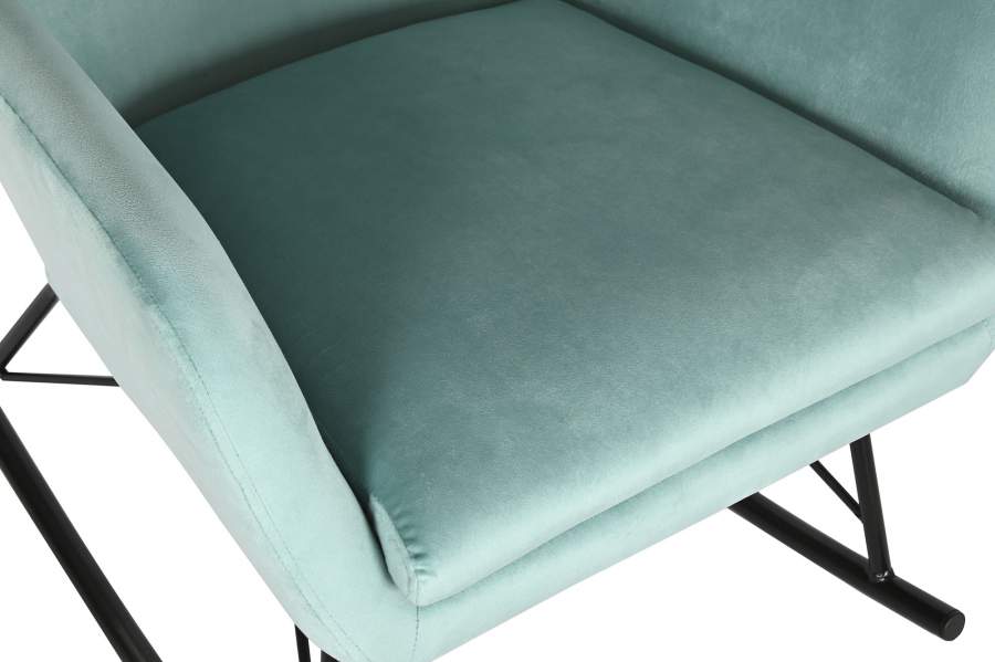 Mecedora Poliester Metal 68X90X92 Terciopelo