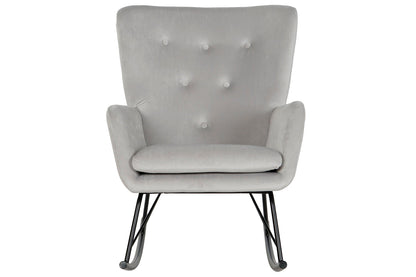 Mecedora Poliester Metal 66X74X86 Gris