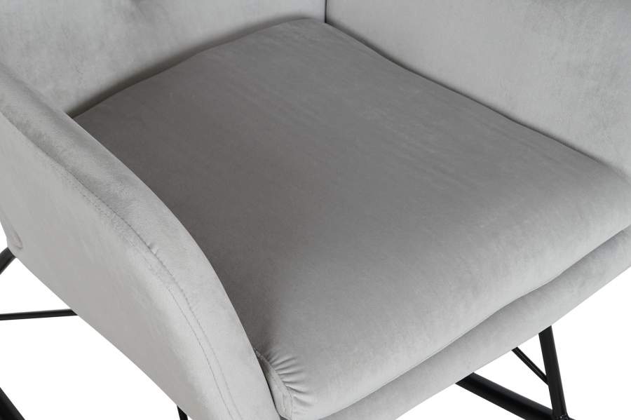 Mecedora Poliester Metal 66X74X86 Gris