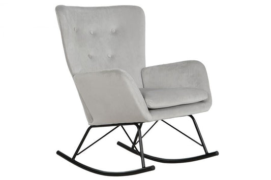 Mecedora Poliester Metal 66X74X86 Gris