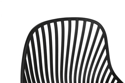 Taburete Pp Metal 44X46X93 Negro