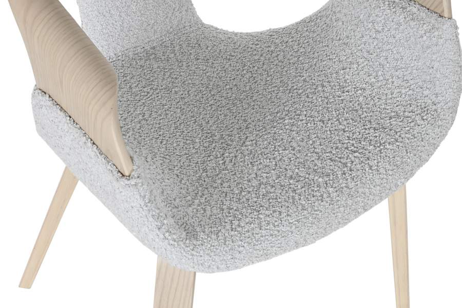 Silla Madera Poliester 52_5X67_5X82 Gris