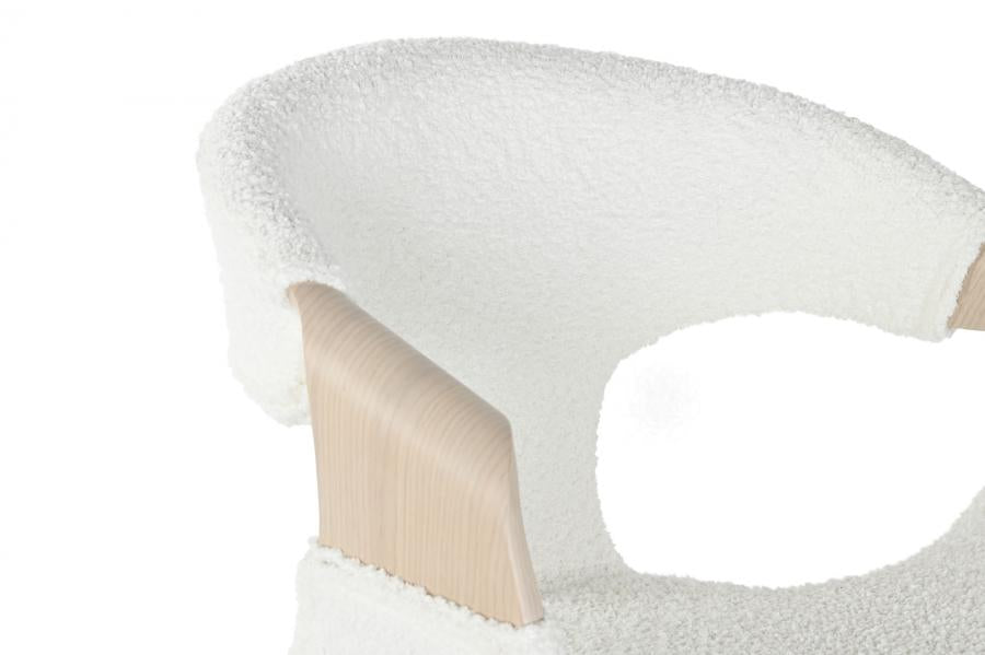 Taburete Madera Poliester 55_5X52_5X92_5 Blanco