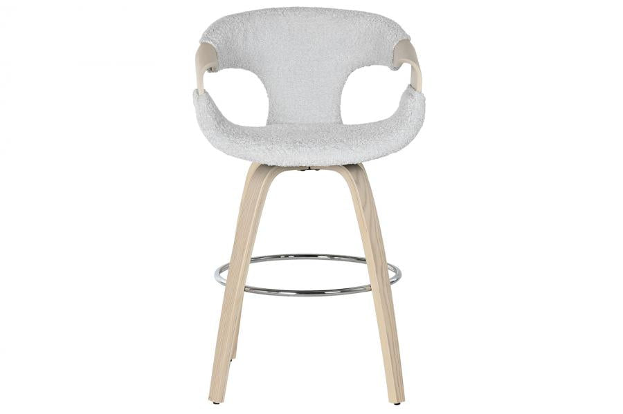 Taburete Madera Poliester 55_5X52_5X92_5 Gris
