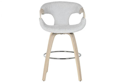 Taburete Madera Poliester 55_5X52_5X92_5 Gris