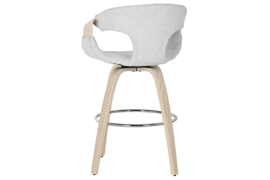 Taburete Madera Poliester 55_5X52_5X92_5 Gris