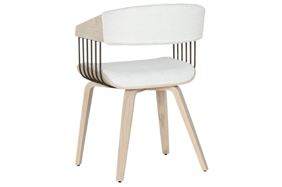 Silla Madera Poliester 51X55X76_5 Blanco