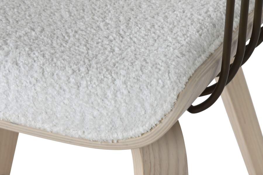 Silla Madera Poliester 51X55X76_5 Blanco