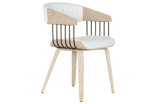Silla Madera Poliester 51X55X76_5 Blanco