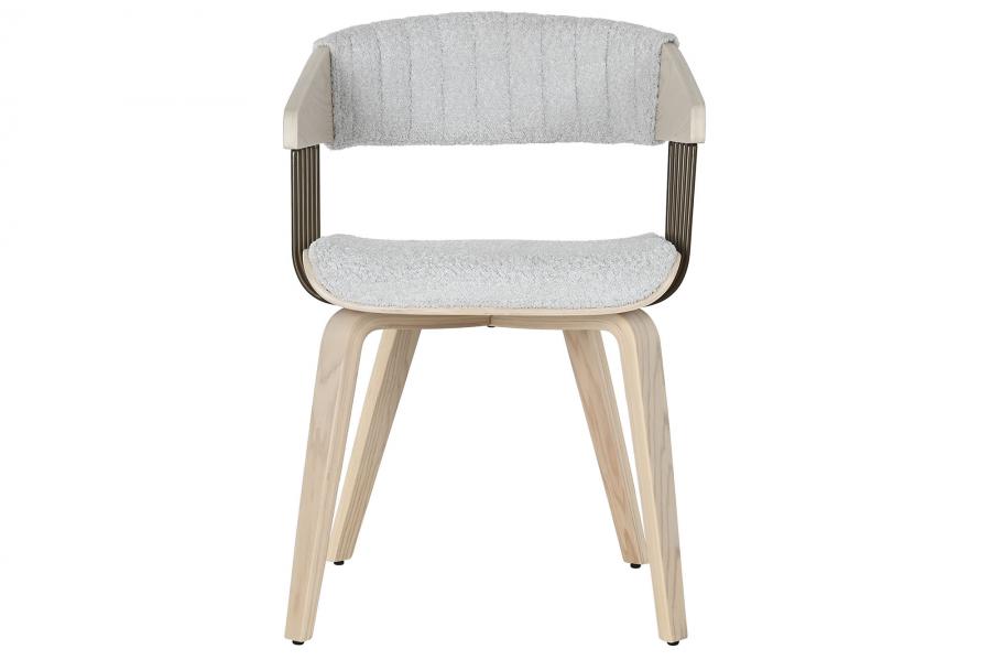Silla Madera Poliester 53X55X76_5 Gris