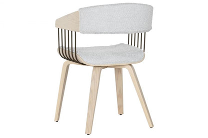 Silla Madera Poliester 53X55X76_5 Gris