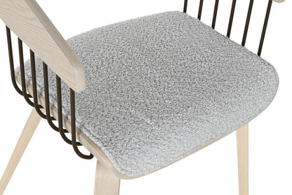 Silla Madera Poliester 53X55X76_5 Gris