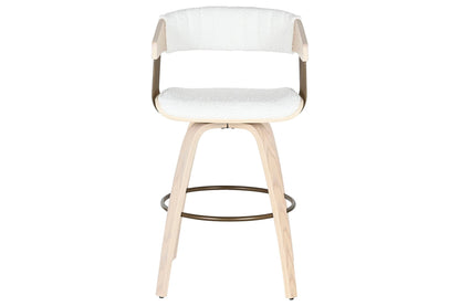 Taburete Madera Poliester 51_5X47_5X94_5 Blanco