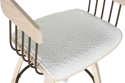 Taburete Madera Poliester 51_5X47_5X94_5 Blanco