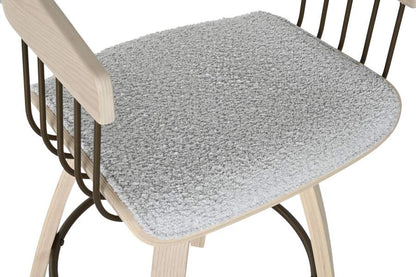 Silla Madera Poliester 51X55X76_5 Gris