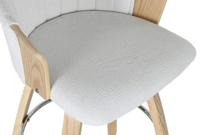 Taburete Madera Poliester 53_5X50_5X88 Blanco