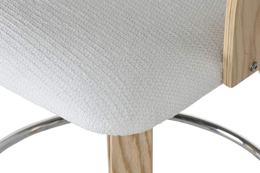 Taburete Madera Poliester 53_5X50_5X88 Blanco