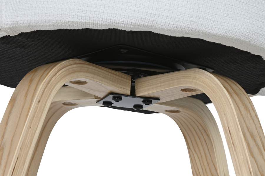 Taburete Madera Poliester 53_5X50_5X88 Blanco