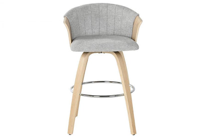 Taburete Madera Poliester 58X56X95 Gris