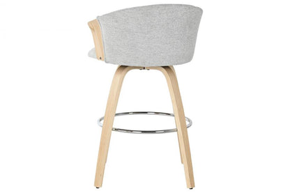 Taburete Madera Poliester 58X56X95 Gris