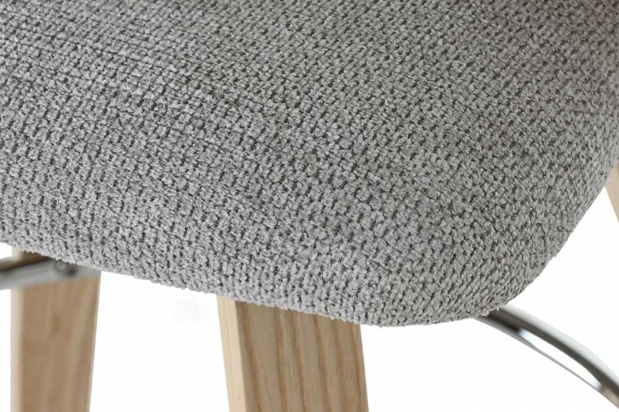 Taburete Madera Poliester 58X56X95 Gris
