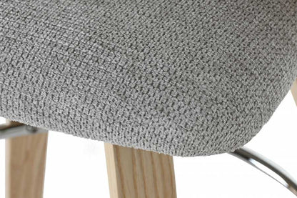 Taburete Madera Poliester 58X56X95 Gris