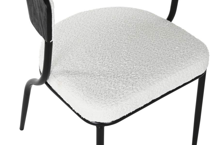 Silla Metal Poliester 51_5X52_5X73 Blanco
