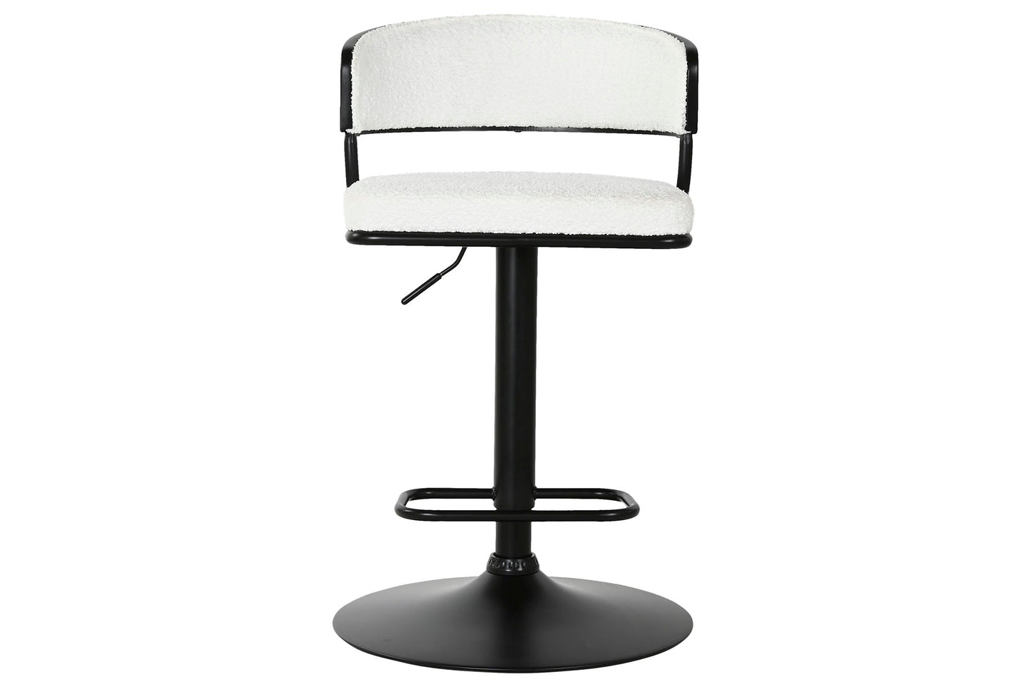 Taburete Metal Poliester 48_5X48X83_5 104 Blanco