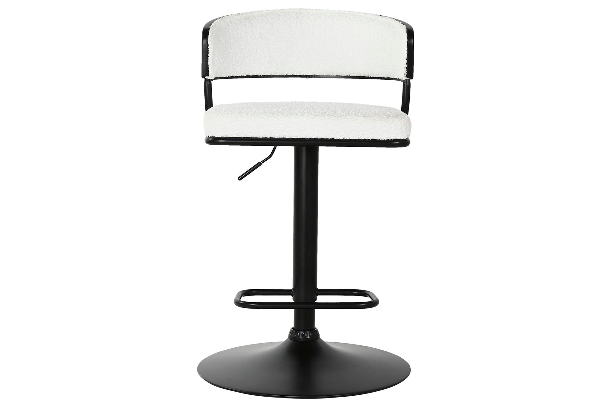 Taburete Metal Poliester 48_5X48X83_5 104 Blanco