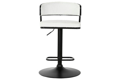 Taburete Metal Poliester 48_5X48X83_5 104 Blanco