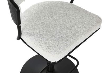 Taburete Metal Poliester 48_5X48X83_5 104 Blanco