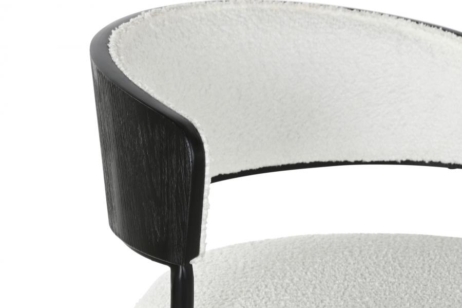 Taburete Metal Poliester 48_5X48X83_5 104 Blanco