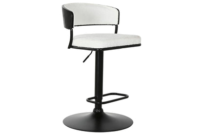 Taburete Metal Poliester 48_5X48X83_5 104 Blanco