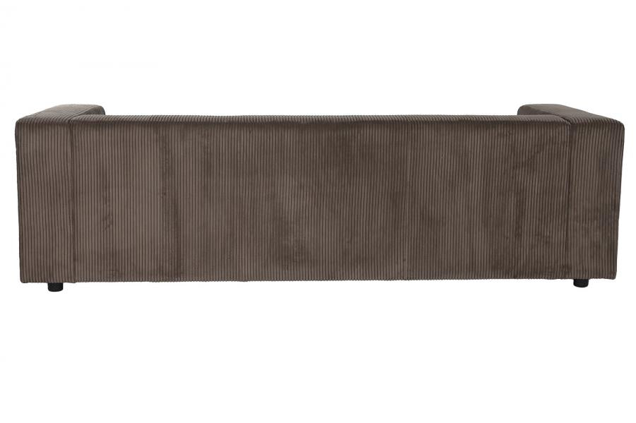 Sofa Poliester 224X95_5X66_5 Marron