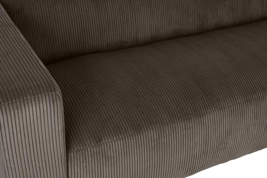 Sofa Poliester 224X95_5X66_5 Marron