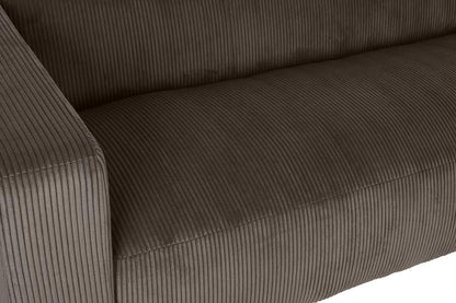 Sofa Poliester 224X95_5X66_5 Marron