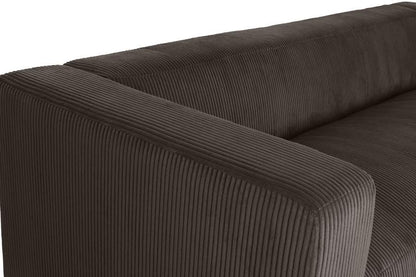 Sofa Poliester 224X95_5X66_5 Marron