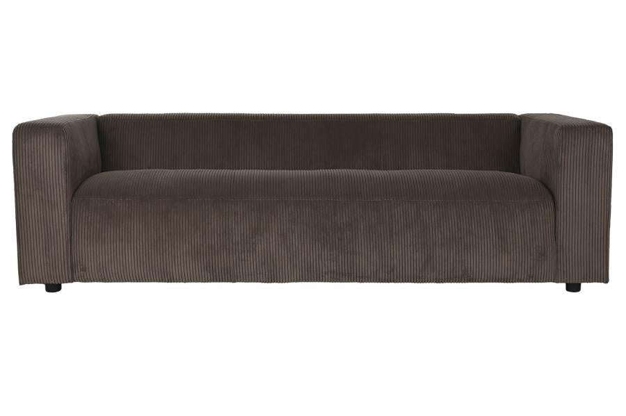 Sofa Poliester 224X95_5X66_5 Marron